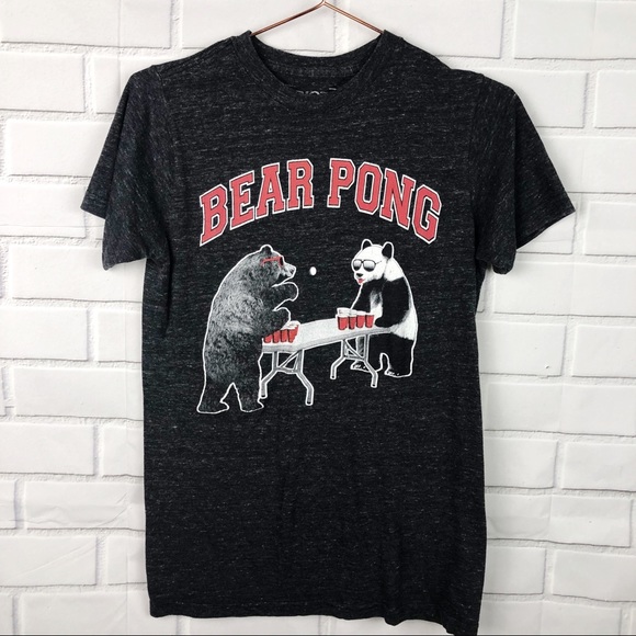 riot society Tops - Riot Society Bear Pong beer pong graphic tee small